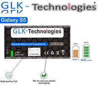 GLK-TECHNOLOGIES Samsung Galaxy S5 Mega Akku SM-G900F S 5 SM-G903F EB-BG900BBE