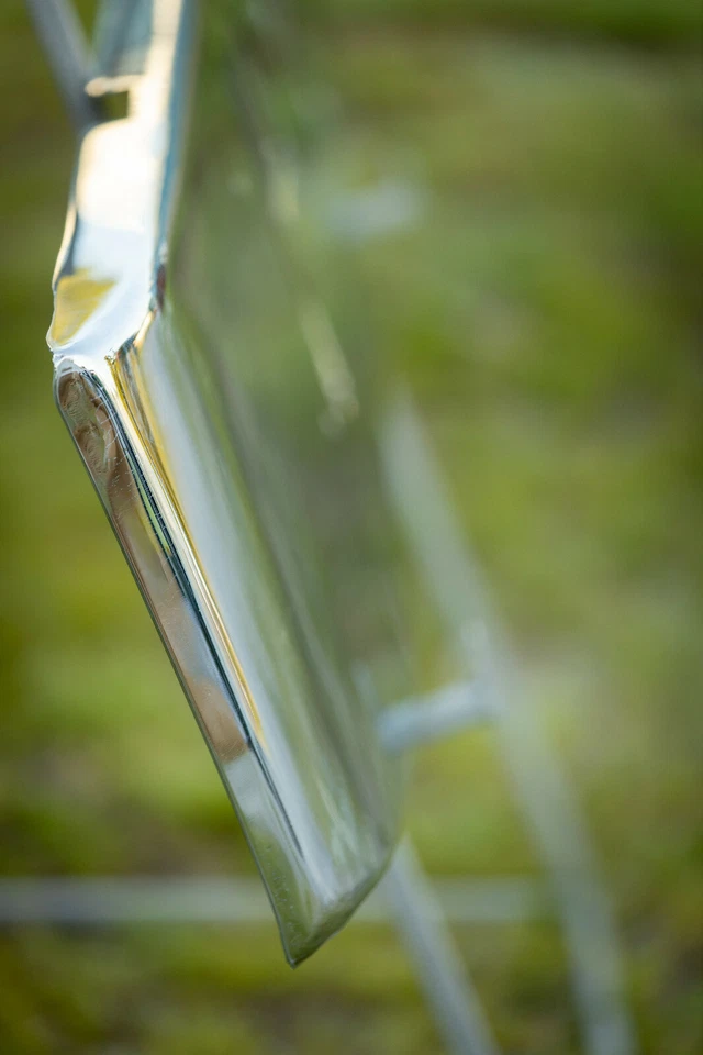 Parachoques Freightliner 114SD - 16" cromado cónico con 4 recortes de remolque - EE. UU. Foto 3 de 4