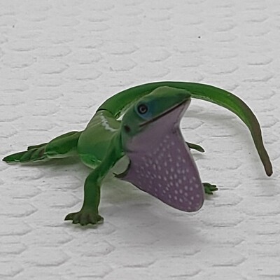 Green Anole Figure Choco Egg Vol.5 Furuta Miniature Toy Rare Japan Lizard