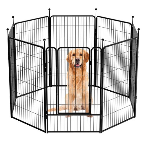 45" Dog Playpen ,Indoor & Outdoor Dog Cage Pet Enclosure , Portable Pet Playpen - Picture 19 of 39