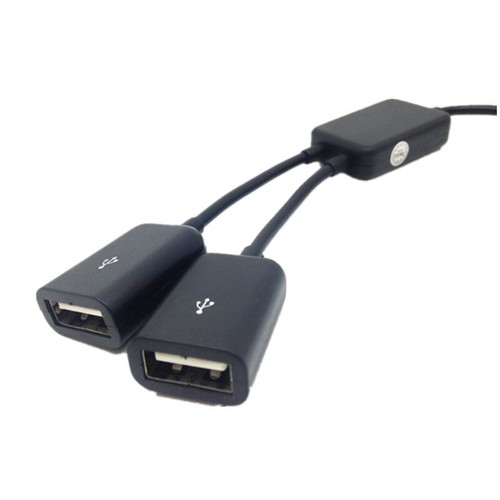 Dual Micro USB OTG Hub Host Adapter Cable for Tablet PC and Smart Phon^MA - 第 3/8 張圖片
