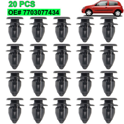20x Innenverkleidung Clips Klips für Renault Clio Kangoo Trafic Opel Vivaro