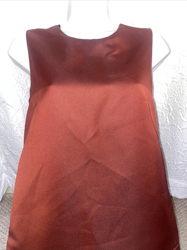 Sportmax Dress Silk Lined Dark Orange Size US 4 EUC - Picture 2 of 6
