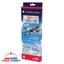 Smithsonian Spitfire Rubber Band-Powered Long Distance Flyer SL-GSP Wowtoyz