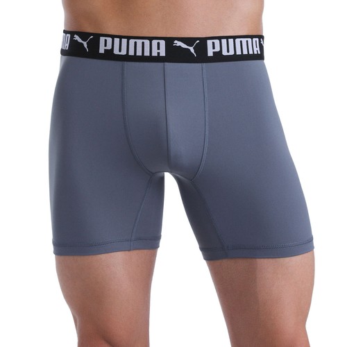 Puma Herren Boxershorts, 5er Pack - SCHWARZ, BLAU, GRAU (Größe wählbar: M-XXL) - Bild 4 von 5