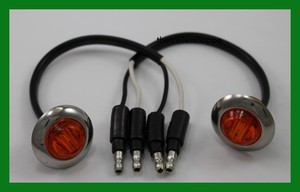 Maxxima-3-4-034-Side-Marker-Clearance-light-LED-Amber-Lens-w-Chrome-Ring