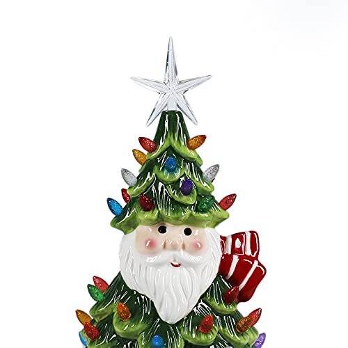 Christmas Ceramic Multi Colored LED Christmas Tree Tabletop Christmas Decor eBay