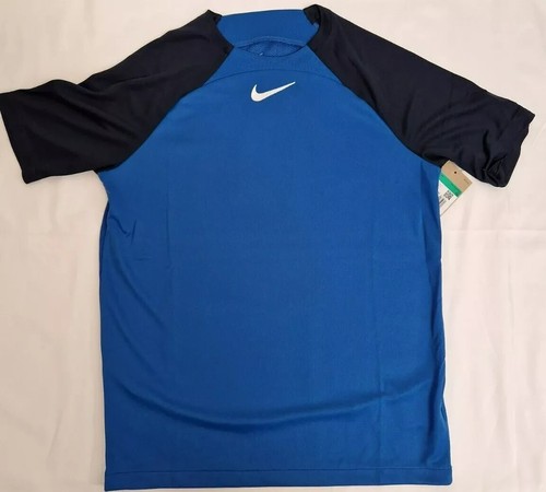 NIKE Academy Nike TShirts-shorts Set Junior AGE 10-14 Black-Royal Tick Shorts - Picture 9 of 15