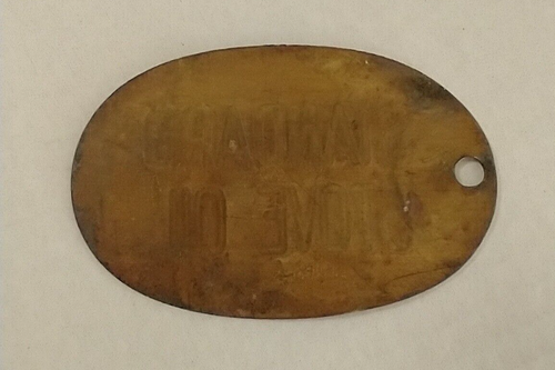 Vintage Standard Stove Oil Brass Tag - Picture 2 of 2