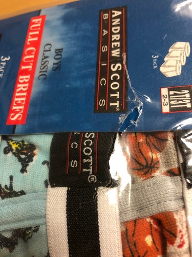 Lot of 3 Total 9 Andrew Scott Basics Boys Classic Full Cut Briefs Size 2T-3T - Picture 8 of 8