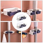 2 Pcs Mop Hook No Trace Stickers Mops Organizer Broom Holder