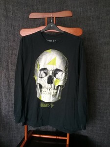 IRON FIST T SHIRT PIRATE SKULL CHARCOAL TEE