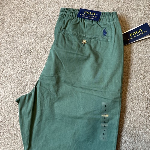 polo ralph lauren Prepster green elasticated cotton chinos Trousers BNWT SIZE XL - Picture 4 of 10