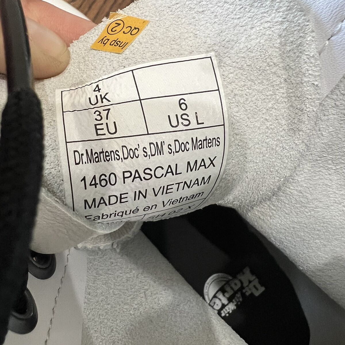 DR. MARTENS 1460 Pascal Max Optical White Platform Boots DR. MARTENS 1460 Pascal Max Optical White Platform Boots