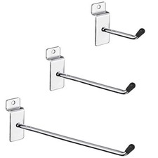 30 Pack Slatwall Hooks, Heavy Duty Slat Board Hooks Hanger Silver Slatwall 