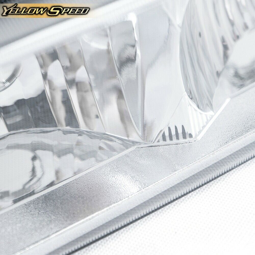 Fit For Chevy Silverado 2003-2006 Chrome Clear Headlights & Signal Bumper Lamps - Picture 6 of 13