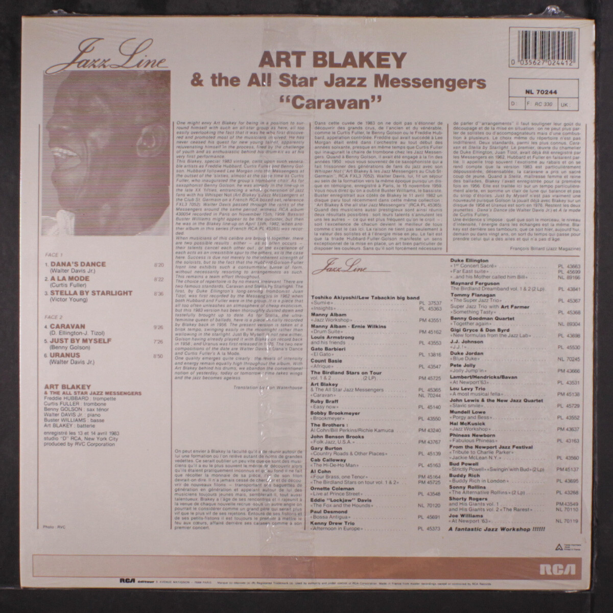 ART BLAKEY: caravan RCA 12