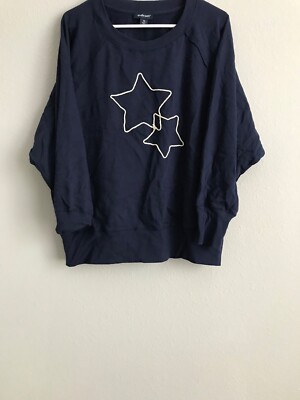 Studio Park x Amy Stran French Terry Sweatshirt - Navy (sz XL) a586171 '