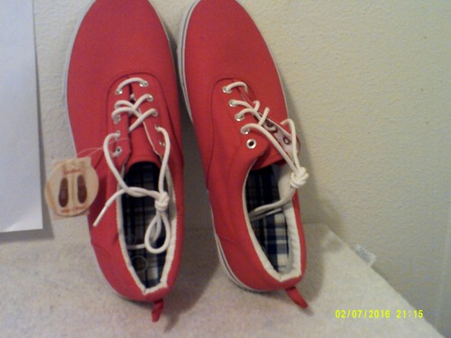 BRAND NEW MEN'S OP RED CASUAL CANVAS SHOES w/ LACES - Picture 5 of 7