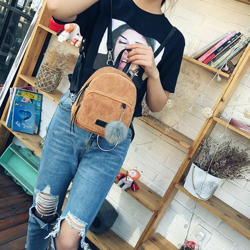 Mujeres Niñas Mochila de pana Mochila Bolsos de hombro Bolsos de viaje Cartera - Imagen 24 de 31