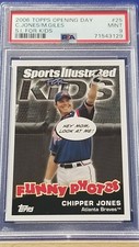 Chipper Jones - 2006 Topps Opening Day Sports Illustrated for Kids   PSA 9