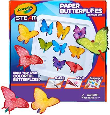 Crayola Paper Butterfly Science Kit STEAM Toy Gift for Kids Ages 7 8 9 10 Crayola Paper Butterfly Science Kit STEAM Toy Gift for Kids Ages 7 8 9 10