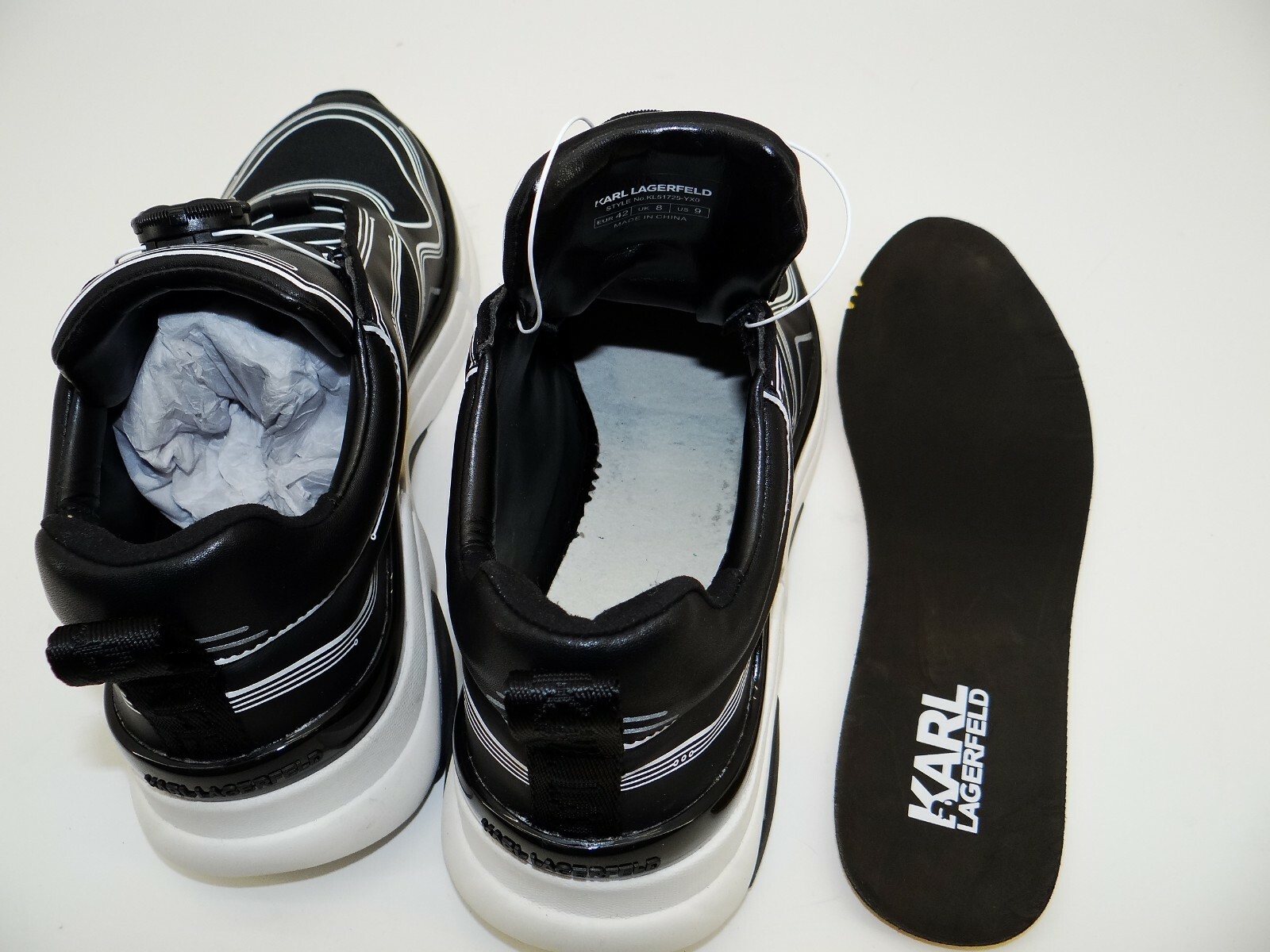 Details zu Karl Lagerfeld VENTURE Lausanne Lo Herren Sport Schuhe Sneaker Turnschuhe Gr.42 Sofortige Lieferung großer Gewinn