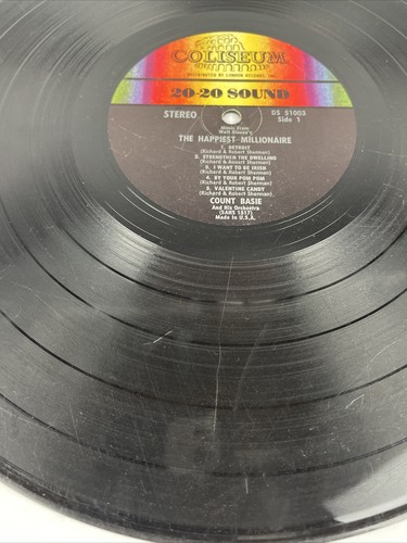 Count Basie Vinyl Record LP Walt Disney’s The Happiest Millionaire 51003 G+ - Imagen 5 de 7