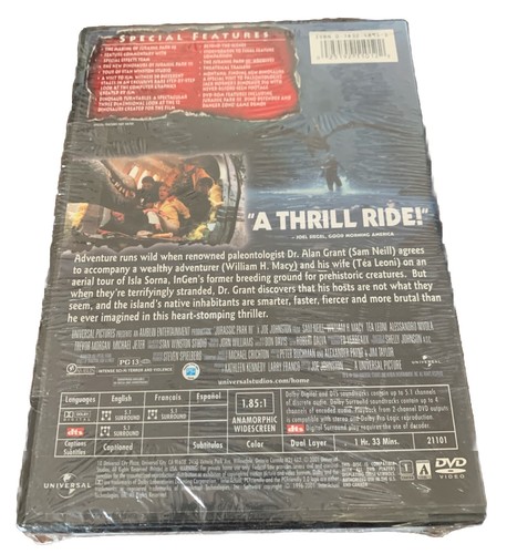Jurassic Park III (DVD, 2001, Widescreen Collectors Edition) - FACTORY SEALED !! - Picture 2 of 5