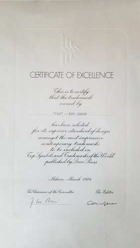 SÍ / JON ANDERSON - PREMIO ORIGINAL VINTAGE 1974 (13,5 X 9,5) STOCK PESADO - RARO - Imagen 1 de 3