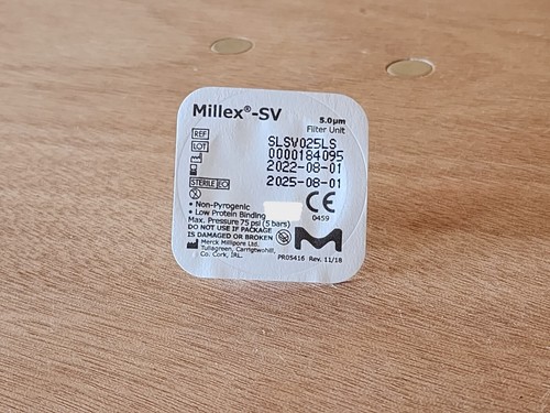 Filtro a siringa Millex, dimensione dei pori 5,0 μm, diam. 25 mm, membrana PVDF, confezione da 50