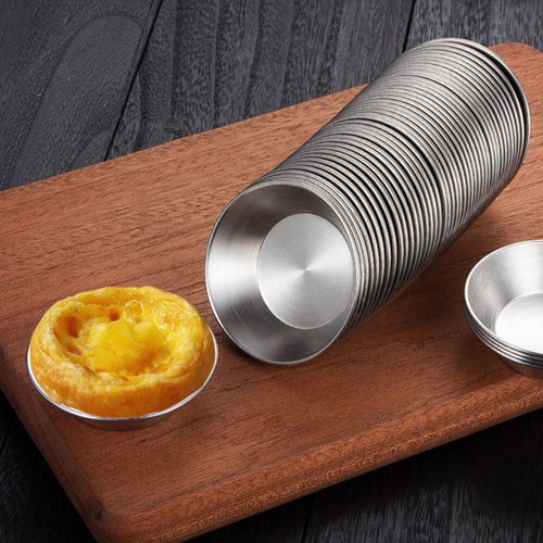 6Pcs Pasteis Nata Form Backförmchen Eierkuchenform Eiertorteform - Bild 2 von 10