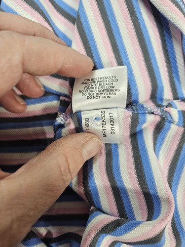 Peter Millar Summer Comfort Polo Shirt Mens XL Stripe Golf Outdoor - Picture 5 of 12