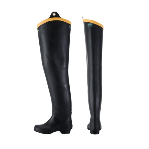 SHIBATA Rubber Hip Wader NB021 Unlined Washable Boots All Rubber Easy Care Japan - Picture 6 of 10