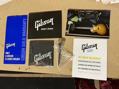 Gibson Les Paul Case Candy Manual Blank Warranty & Checklist Wrench Cloth