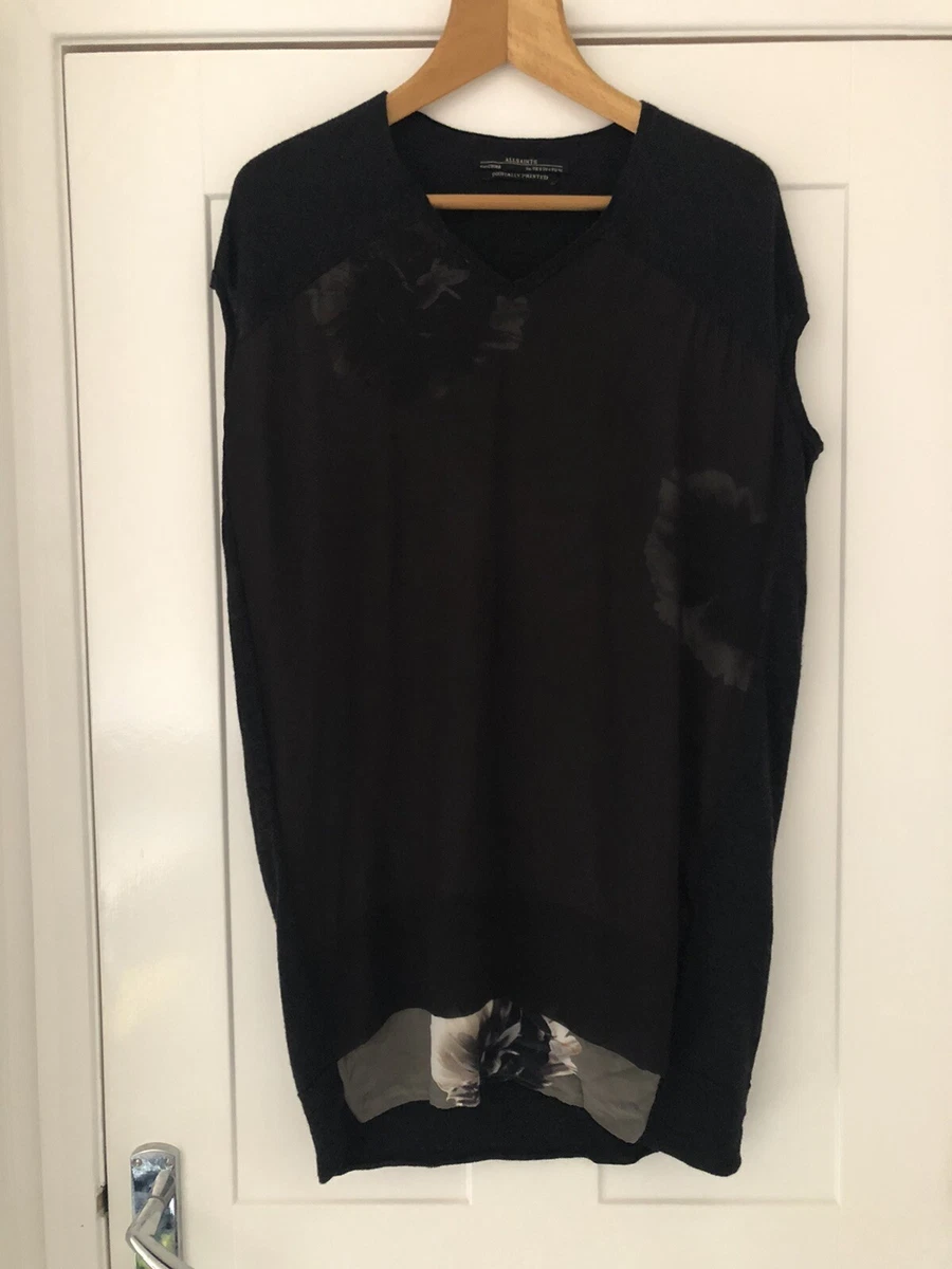All saints satin dress with cheap jumper