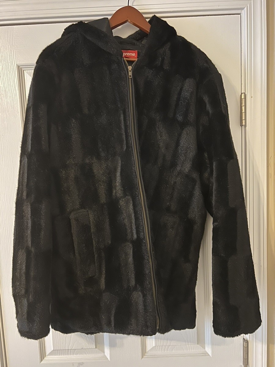 Supreme Faux Fur Hooded Zip Up Jacket in Black XL FW15 | eBay Supreme Faux Fur Hooded Zip Up Jacket in Black XL FW15 | eBay