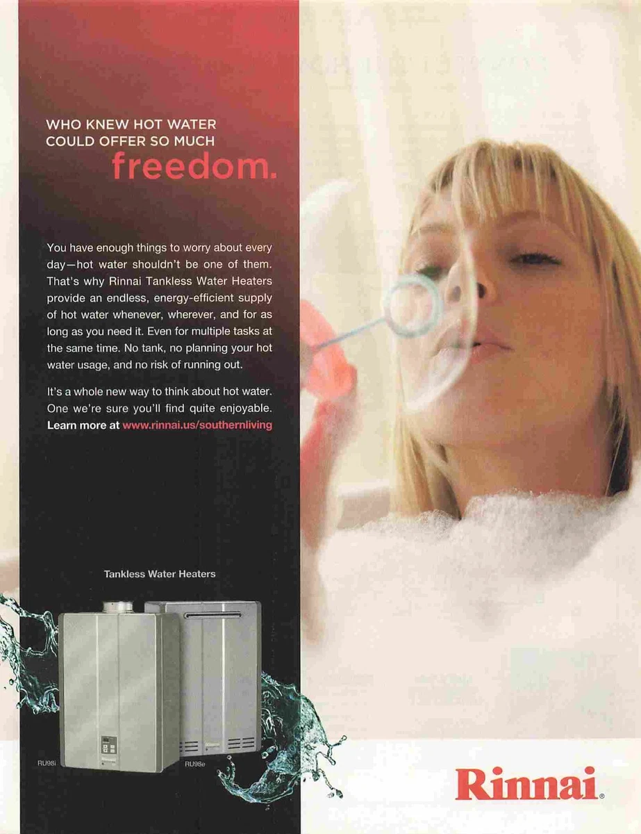 Rinnai Tankless Water Heaters Vintage Advertisement Paper Ad | eBay