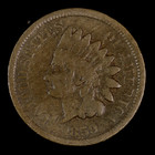 Indian Head Cent. 1859 Choice Good. Lot # 9049-322-004