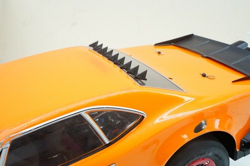 AJC Mods Triangular Roof Spoiler Fins (pieces) for 1/10 NPRC RC Car Drag Racing - Picture 2 of 4