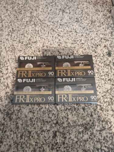 4 Fuji FR-IIx Pro 90 Min Type II CrO2 High Bias Position Cassettes New Sealed