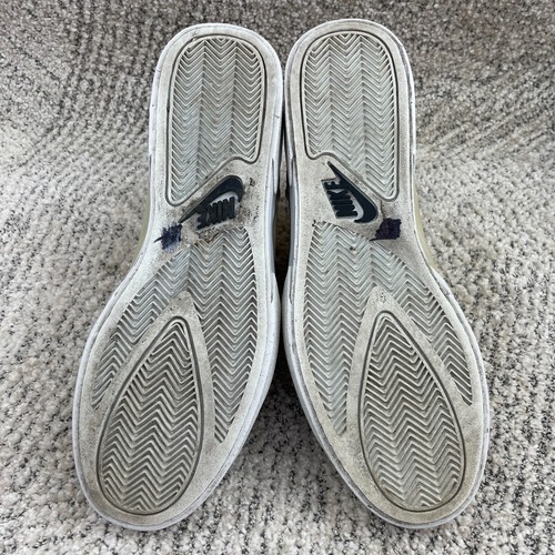 Vintage Nike Chukka Sneakers Men Size 10.5 Boots Hi Top Beige Canvas Leather 90s - Picture 7 of 9