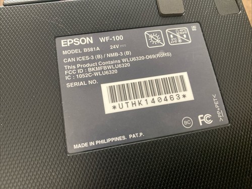 Epson WF-100 B581A Portable Wireless Mobile Printer w/ Power Adapter - Picture 6 of 18