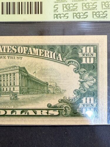 Perfect Descending Ladder $10 1963A PCGS64ppq Fancy Serial Number - Picture 8 of 8