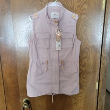 Nwt One Sunset Lane Women's Vest Sz. M New Violet Ice