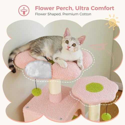 PAWZ Road Cat Tree Tower Scratching Post Scratcher Condo House Bed Toy Furniture - Picture 110 of 112