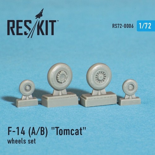 ResKit RS72-0006 Scale Bausatz 1:72 F-14 (A,B) "Tomcat" Laufradsatz Resin Upgrade Set - Bild 12 von 24