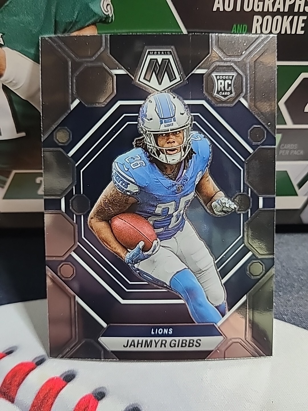 2023 Panini Mosaic Jahmyr Gibbs Rookie RC Base #324 Lions