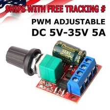 Adjustable DC PWM Motor Fan Controller Module 4.5V-35V With On/Off Switch