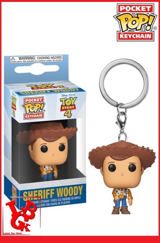 TOY STORY 4 SHERIFF WOODY Porte Clés OFFICIEL Mini Fig pop FUNKO # NEUF # - Picture 1 of 3
